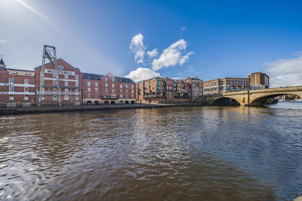 Woodsmill Quay Riverside Apartment - Heart Of York Dış mekan fotoğraf